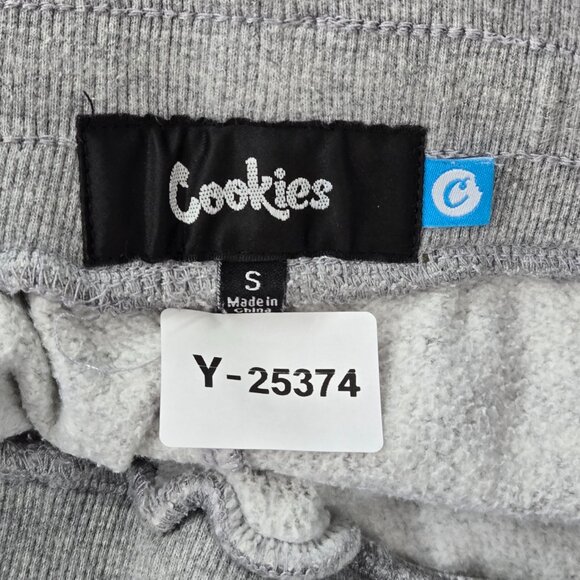 Cookies Men Shorts S Gray Sweat Colorblock Streetwear Embroidered Patch READ - Picture 9 of 12